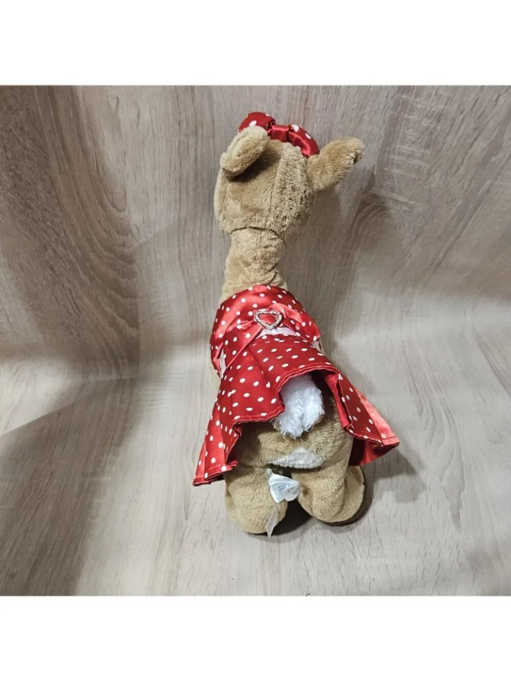 Build A Bear Rudolph The Red Nose Reindeer Clarice Plush In Christmas Dress